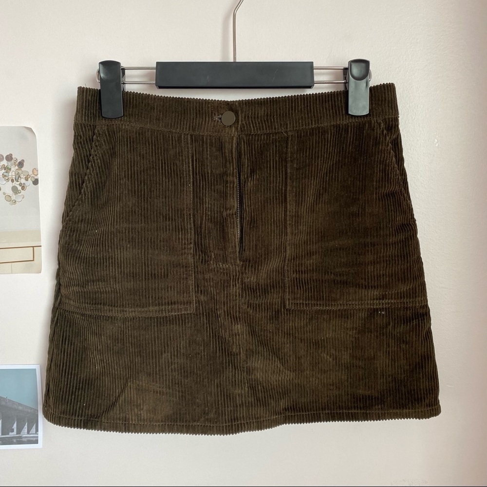 Corduroy Mini Skirt